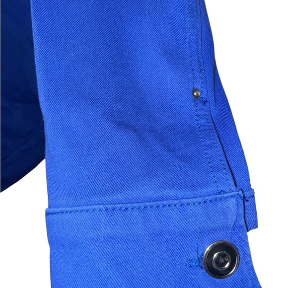 Gloria Vanderbilt Blue Denim Style Button Front Jacket Size L - Picture 3 of 10